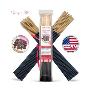 DRAGONS BLOOD Incense Sticks 11" Handmade Hand Dipped Bulk Wholesale