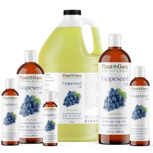 Grapeseed Oil Cold Pressed 100% Pure Natural Carrier For Skin Face Hair Massage