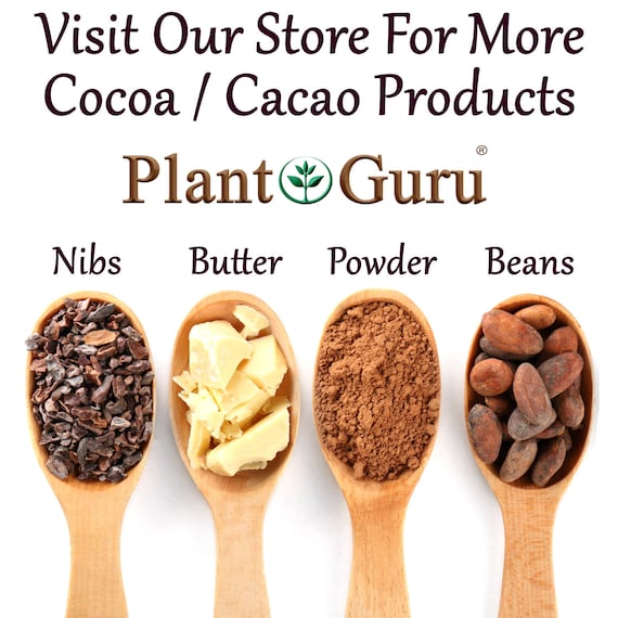 Raw Cocoa Butter 100% Pure Natural Unrefined Food Grade Cacao Skin