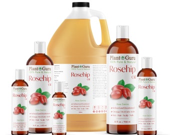 Rosehip Seed Oil Cold Pressed REFINED 100% Pure Natural For Skin Face Hair