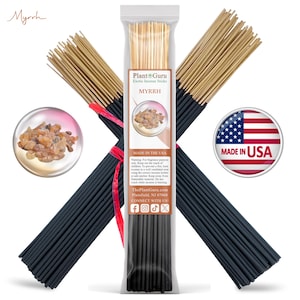 MYRRH Incense Sticks 11&quot; Handmade Hand Dipped Bulk Wholesale