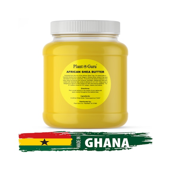 Raw African Shea Butter Bulk, 100% Pure Natural Organic Unrefined Virgin  From Ghana Moisturizer for Face, Skin, Body,hair, Soap 