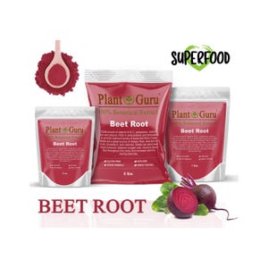 Beet Root Powder (Beta Vulgaris) Non-GMO, Vegan 100% Natural Food Grade For Food, Juice Bulk