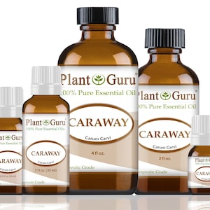 Caraway Essential Oil 100% Pure Natural Therapeutic Grade, Carum Carvi, Bulk Wholesale For Skin, Soap, Candle and Diffuser