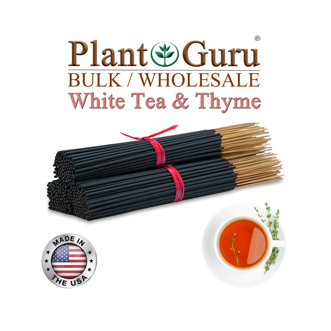 WHITE TEA & THYME Incense Sticks 11 Hand Dipped in Premium Fragrance