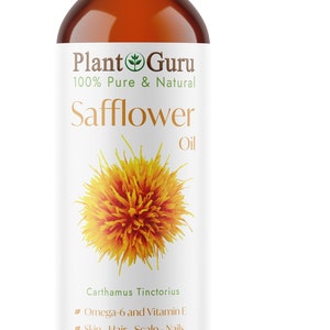 Safflower Oil Cold Pressed HIGH OLEIC 100% Pure Natural Carrier image 8