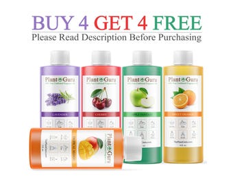 Fragrance Oil 4 oz. Scented Oils For Body Butter, Candle Making, Soap Making, Perfume and Diffuser. Bulk Wholesale - BUY 4 Get 4 FREE