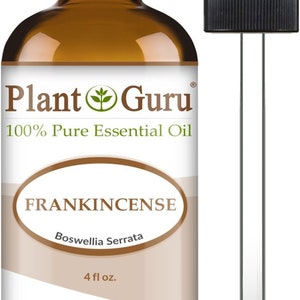 Frankincense Essential Oil 100% Pure Natural Therapeutic Grade, Boswellia Serrata, Bulk Wholesale For Skin, Soap, Candle and Diffuser 4 oz. Bulk