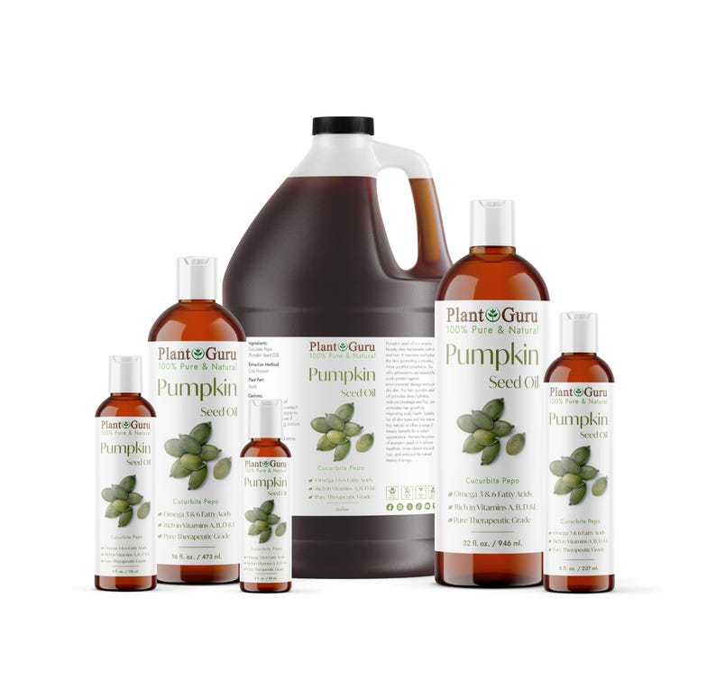 Pumpkin Seed Oil Cold Pressed Unrefined Virgin 100% Pure Natural image 1