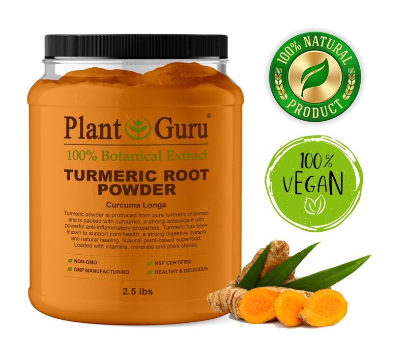 Turmeric Root Powder 2.5 lbs. Bulk Jar Curcuma Longa Tumeric Etsy