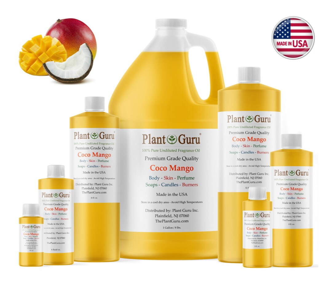 Coco Mango Fragrance Oil Scented Oils for Body Butter, Candle Making
