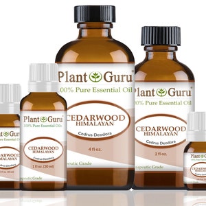 Cedarwood (Himalayan) Essential Oil 100% Pure Natural Therapeutic Grade, Cedrus Deodora, Bulk Wholesale For Skin, Soap, Candle and Diffuser