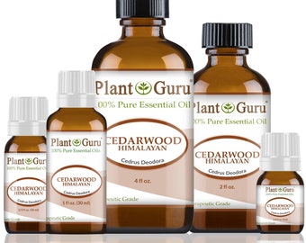 Cedarwood (Himalayan) Essential Oil 100% Pure Natural Therapeutic Grade, Cedrus Deodora, Bulk Wholesale For Skin, Soap, Candle and Diffuser