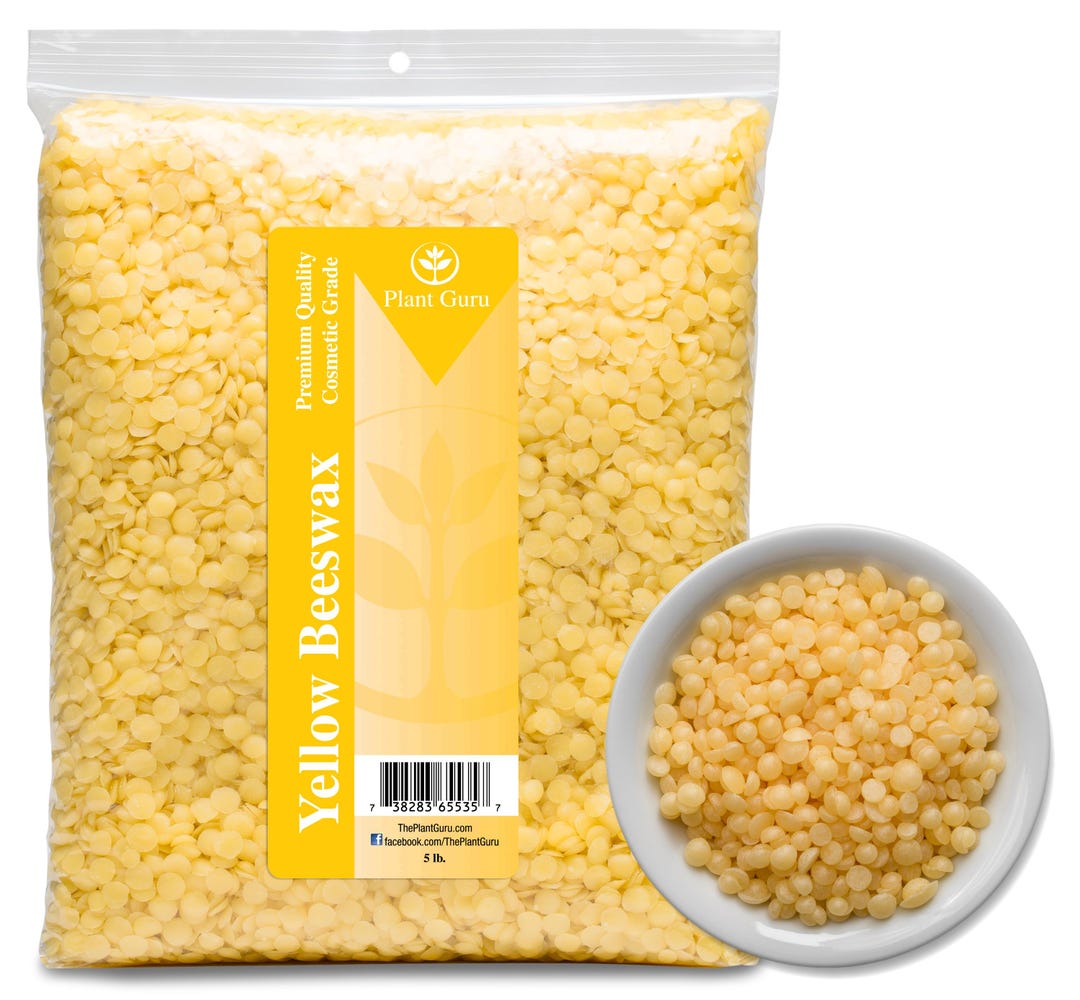 Yellow Beeswax Pellets, 100% Pure Organic Natural for DIY Soap, Creams ...