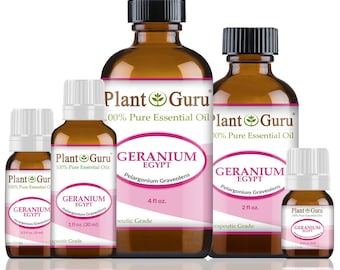 Geranium Essential Oil "Egypt" 100% Pure Natural Therapeutic Grade Pelargonium Graveolens Bulk Wholesale For Skin, Soap, Candle and Diffuser