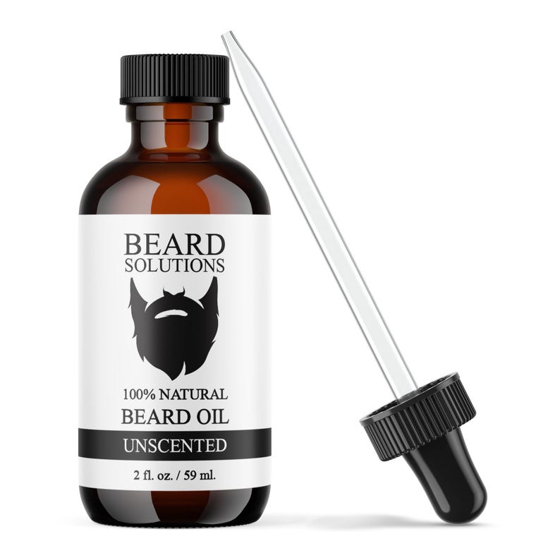 Unscented Beard Oil Natural Hair Growth Serum for Men Beard, Mustache And Facial Grooming. image 8