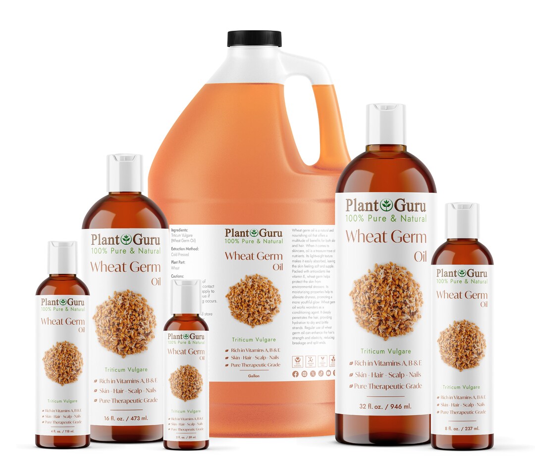 16 Oz Wheat Germ Oil - 100% Pure, Organic, Cold Pressed, Virgin, Unrefined By Dr. Adorable