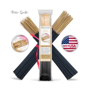 PALO SANTO Incense Sticks 11" Handmade Hand Dipped Bulk Wholesale