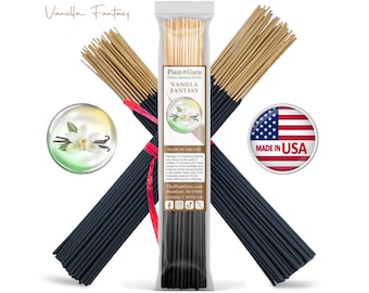 VANILLA FANTASY Incense Sticks 11" Handmade Hand Dipped Bulk Wholesale