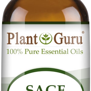 Sage Essential Oil 100% Pure Natural Therapeutic Grade, Salvia Officinalis, Bulk Wholesale Available For Skin, Soap, Candle and Diffuser 10 ml. / .33 fl oz.