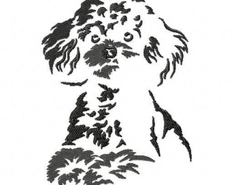Embroidery Machine Poodle Silhouette, Embroidery Poodle Silhouette, Poodle Design ITH
