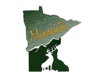 Macchina da ricamo Minnesota Silhouette, Minnesota Landmark ITH, Minnesota PES