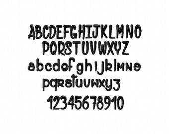 Alice and the Wicked Monster font ITH, embroidery machine Alice font