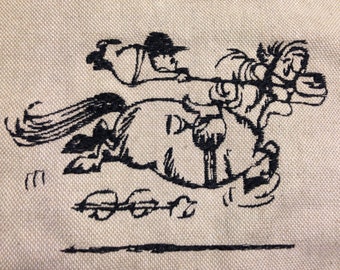 Disegno schizzo cavallo macchina ricamo, pony ITH, pony PES, schizzo pony ricamo