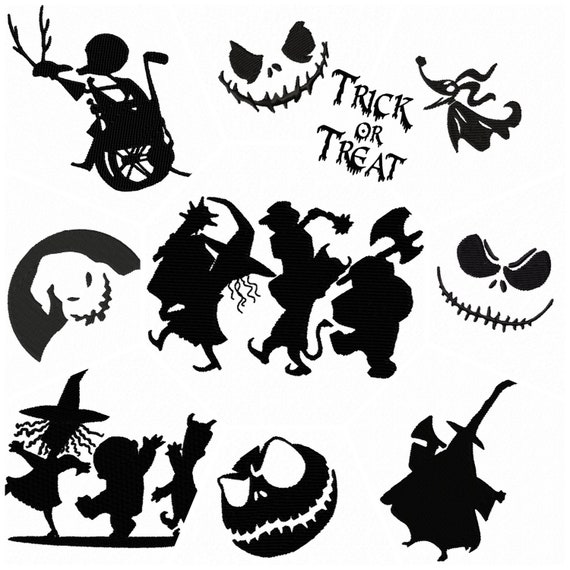 4x4 Hoop Embroidery Machine Halloween Pack, ITH Nightmare Design, ITH Halloween 4x4 Hoop