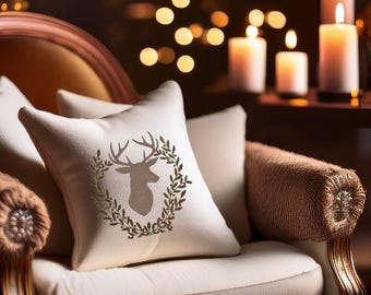 Embroidery Machine Christmas Elk, PES Elk, ITH Christmas Elk, Christmas Elk Design