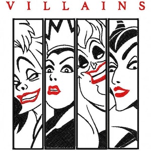 Macchina da ricamo Villains Design, PES Villains, ITH Witches