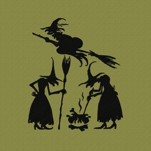 Embroidery Machine Halloween Witches, PES Witches, ITH Witches, Halloween Embroidery Design