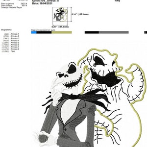 Embroidery Machine Nightmare Ghost design, ITH Halloween pattern image 8