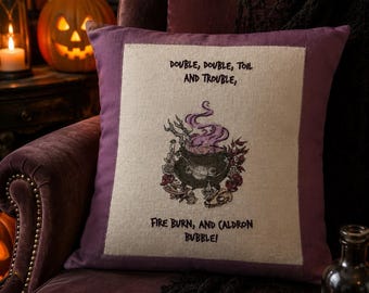 Embroidery Machine Cross Stitch Halloween, ITH Cross Stitch Cauldron, Embroidery Witch Cauldron