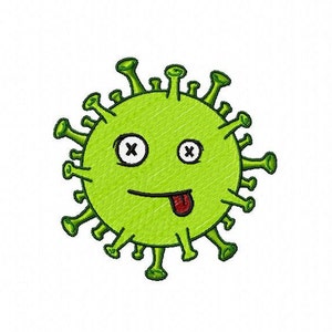 Embroidery Machine Bacteria design, Embroidery Virus, Virus design