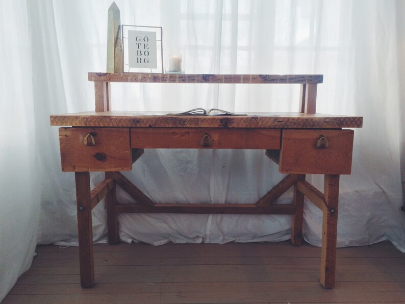 Reclaimed Wood Desk Etsy