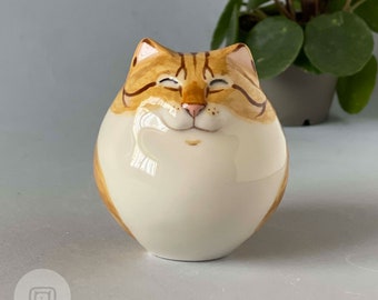 Orange brindle cat