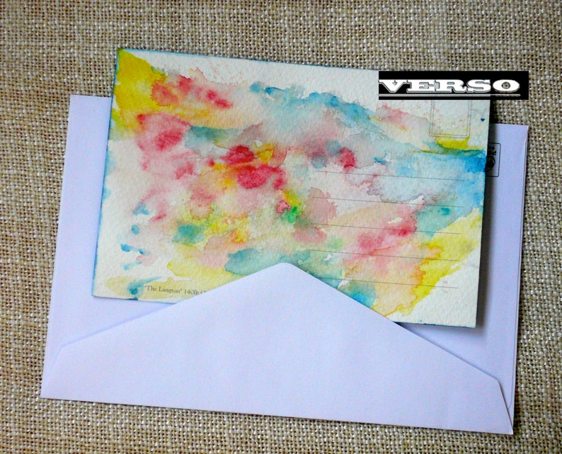 Postcard Original Watercolor and Hand Painted Artwork ACEO Card Greeting Card
