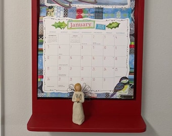 The Patricia - Standard Calendar Holder (Overall size 15 1/2" x 28 1/4") Accommodates up to 13 3/8" x 24" folded out calendar.