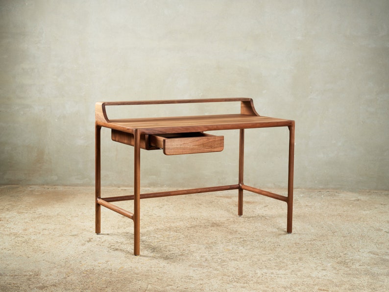 Handcrafted Solid Walnut Desk - Etsy