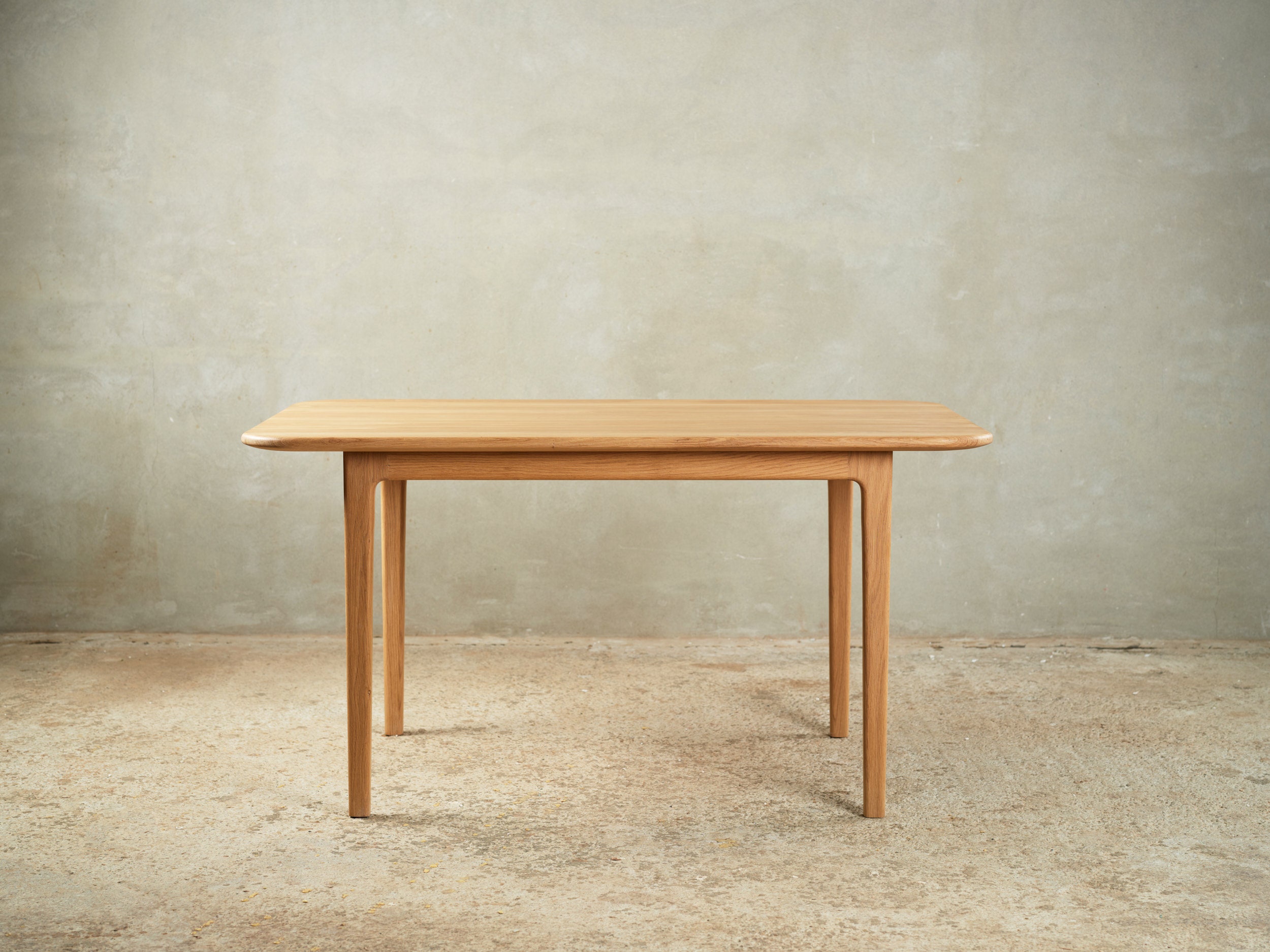 Dining Table Solid Oak Scandinavian Design Mid Century Etsy