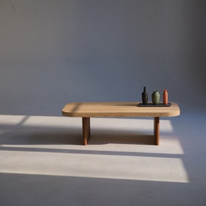 Ash & Walnut Coffee Table - Mid-Century Modern Scandinavian Design for Contemporary Living Rooms