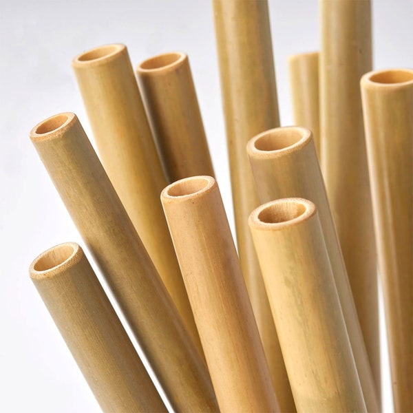 Bamboo Straws | Reusable Bamboo Straws Sets | Coconut Fibre Cleaning Brush | Eco Friendly | Zero Waste for party, gifts, wedding favors