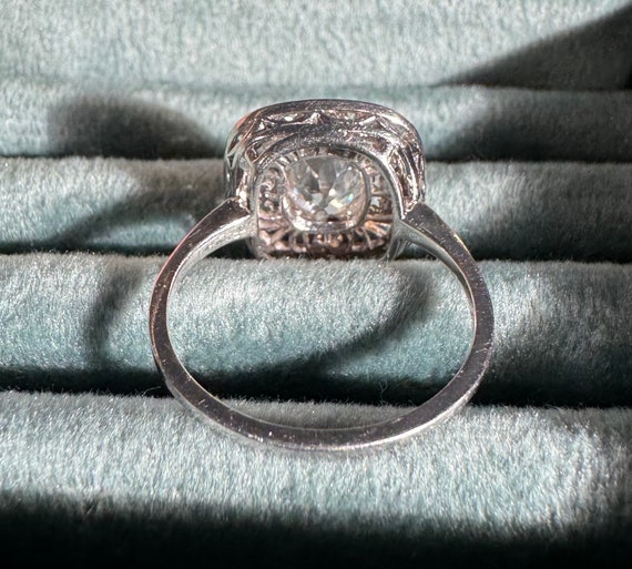 Antique Engagement Ring 1.22 Carat Old Mine Cut D… - image 3