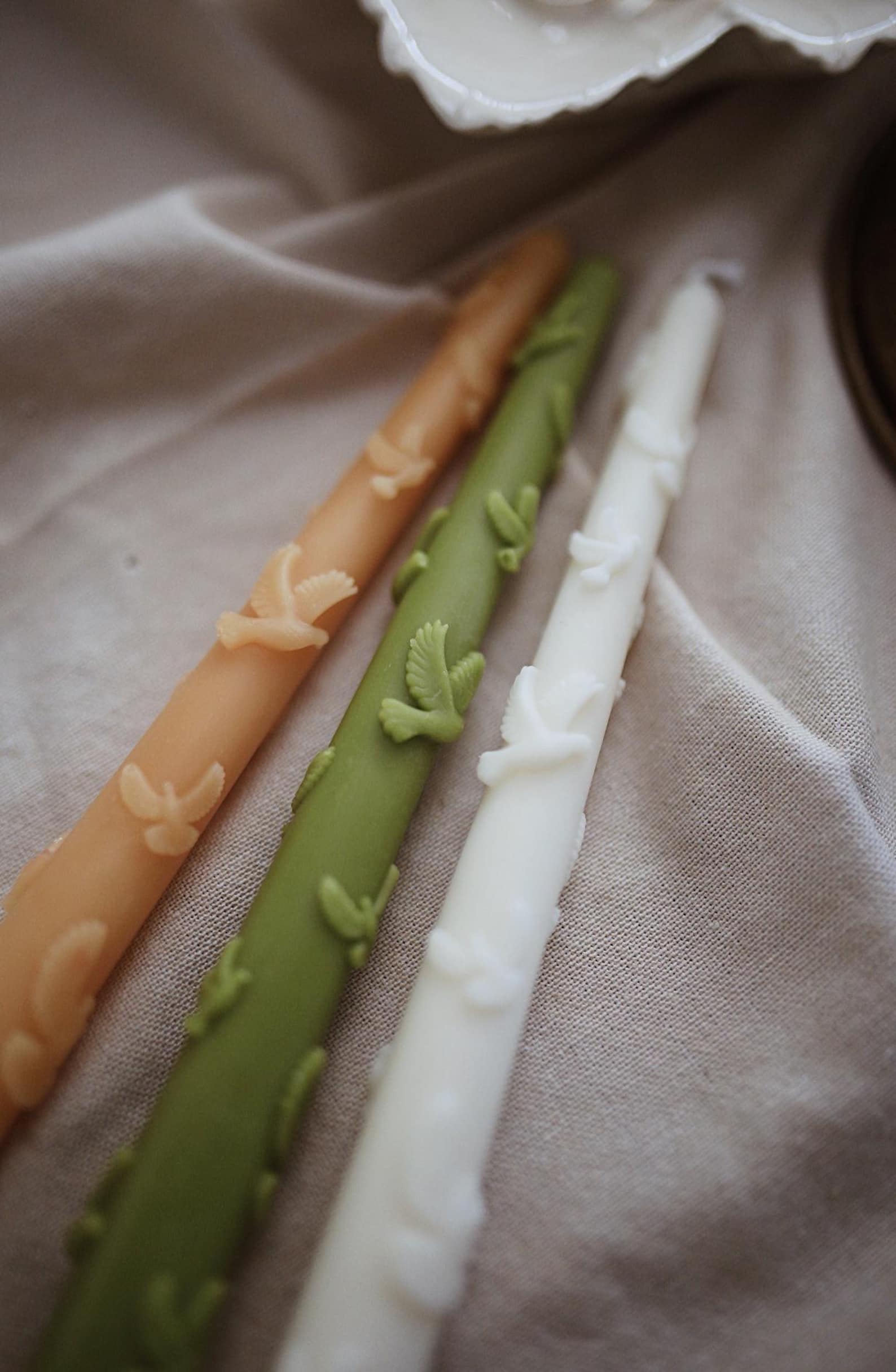 Taper Beeswax Candlesticks - Yellow or Green!