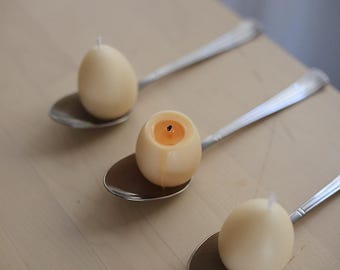 Eggs Candle, candle eggs a yolk, farmhouse Decor, food candles, Decorative Eggs, realistic candles, beeswax organic candles