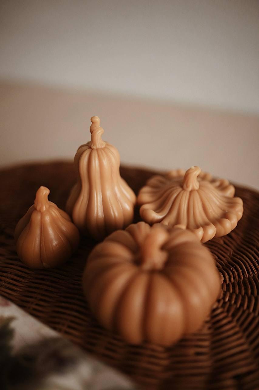 Pumpkin Candle, Beeswax Candles, Pumpkin Shape Candle, Organic Candles, Fall Decorations, Halloween Decor, Butternut Pumpkin 5