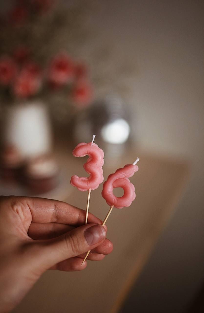 Classic Beeswax Number Candle for Birthday Cakes 4