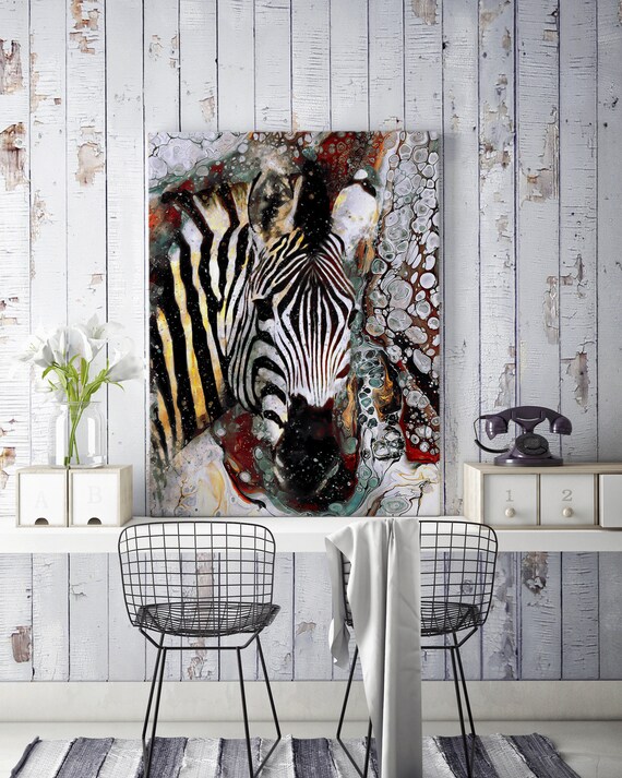 Art Print Digital Download Digital Art Wall Art Print Printable Art Modern Art Zebra