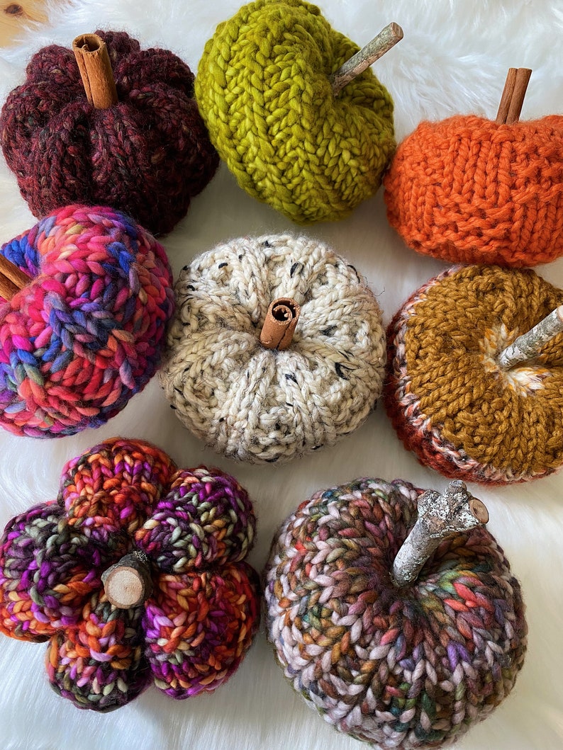 Cozy Pumpkin Vibes Pattern Bundle, Knit Pumpkin, Knit Pumpkin Pattern, Pumpkin Pattern, Knit Pumpkins, Pumpkin, Knitting Pattern image 3